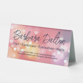 Pink Bright Bokeh Tischaufsteller