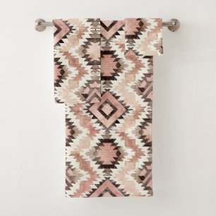 Pink Brown Cowgirl Southwestern Tribal
