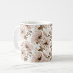 Pink Brown Cowgirl Südwest Floral Kaffeetasse