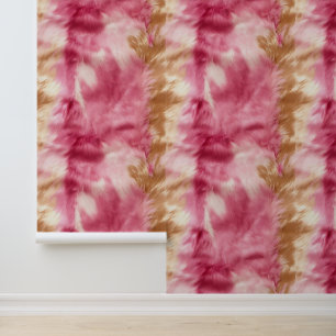 Pink Brown Cream Cowgirl Cowhide Tapete