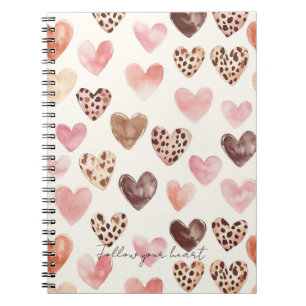 Pink Brown Leopard Druckerhitze Notizblock