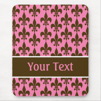 Pink Brown Personalisierte Lilie Mousepad
