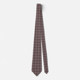 Pink Brown Plaid Classic Pattern Neck Tie Krawatte