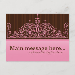 Pink & Brown Sales Postkarte