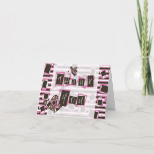 Pink Brown Striped Feminine Danke