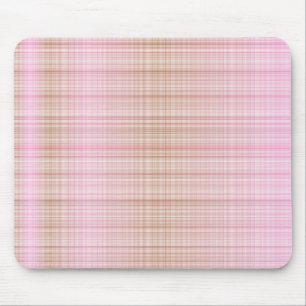 Pink & Brown Tartan Mousepad