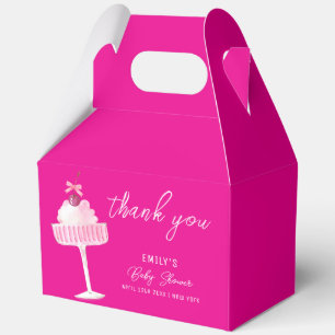 Pink Brunch Bubbly Cherry Champagne Baby Dusche Geschenkschachtel