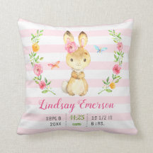 Pink Bunny Baby Girl Stats Kleinkind Neugeborenes 