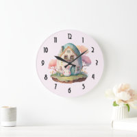 Pink Bunny & Egg Shaped House Kawaii Style