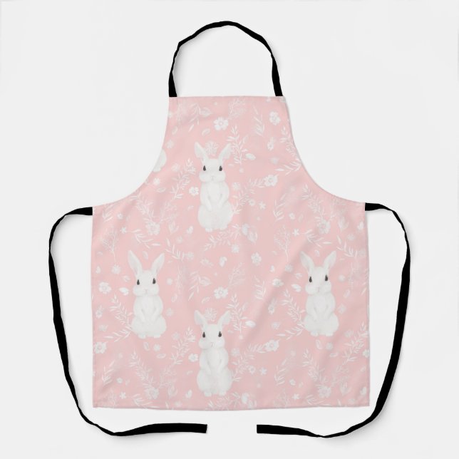 Pink Bunny Girl Schürze (Vorderseite)