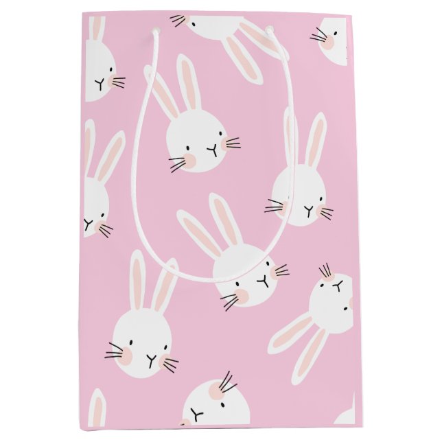 Pink Bunny Mittlere Geschenktüte (Vorderseite)