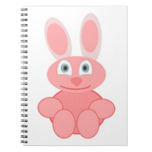 PINK BUNNY RABBIT NOTIZBLOCK