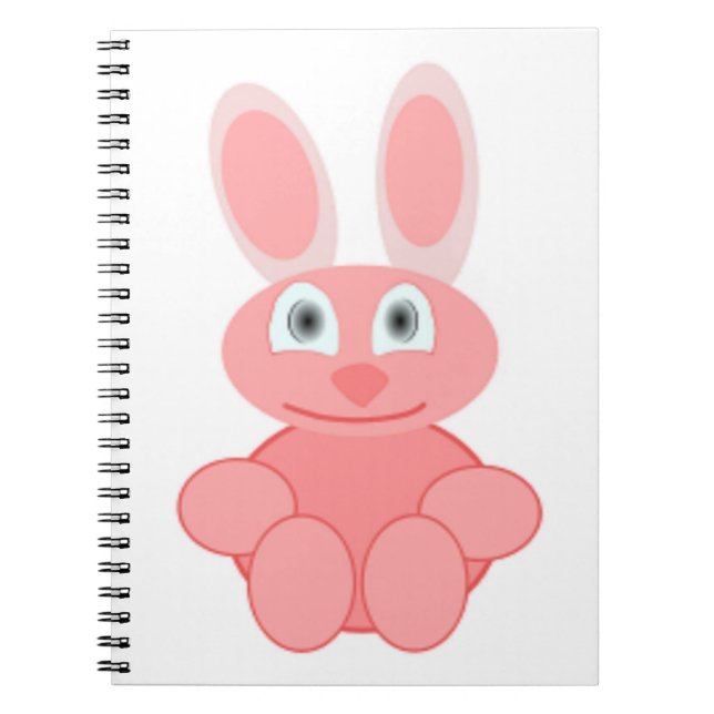PINK BUNNY RABBIT NOTIZBLOCK (Vorderseite)