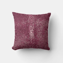 Pink & Burgundy Shagreen Kissen