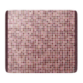 Pink Burgundy Square Pattern Modern Schneidebrett