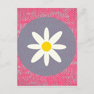 Pink Burn Out Pattern Liebe Frieden Kunst Postkarte