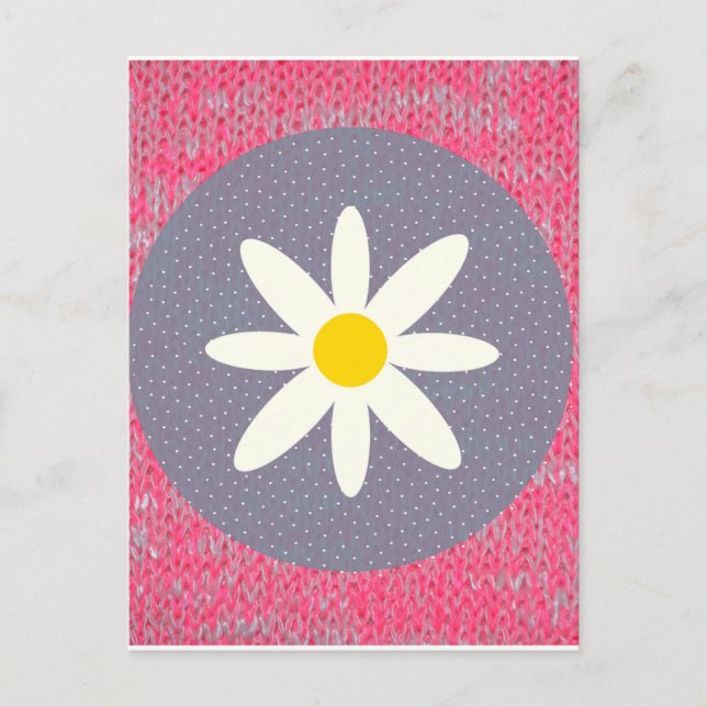 Pink Burn Out Pattern Liebe Frieden Kunst Postkarte (Vorderseite)