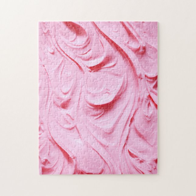 Pink Buttercreme Zuckerguss Wirbel (Vertikal)
