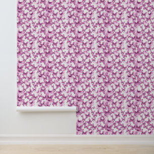 Pink Butterfells Whimsical Baby Girl Kinderzimmer Tapete