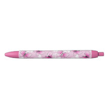 Pink Butterfly Cute Kawaii Personalized Pen