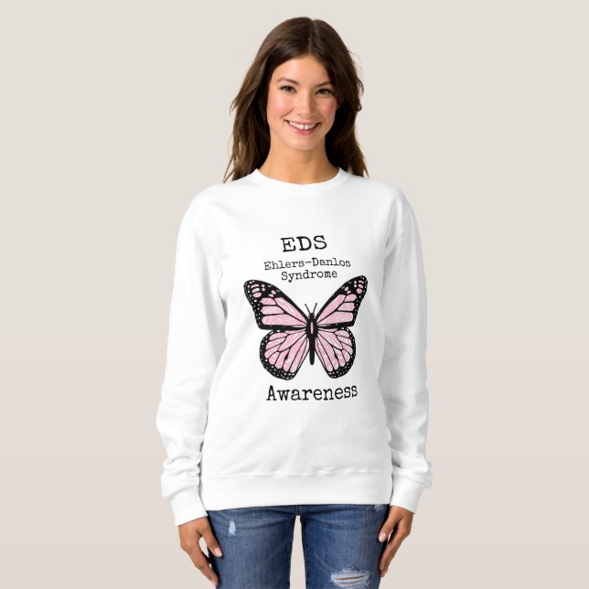 Pink Butterfly EDS Awareness Shirt (Vorne ganz)
