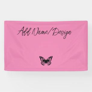 Pink Butterfly - Erstellen Sie Ihr eigenes Banner