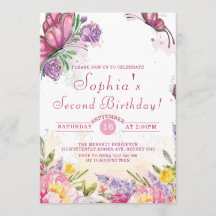 Pink Butterfly Flora Geburtstag