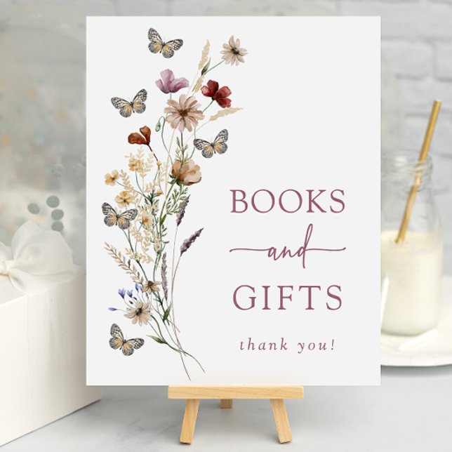 Pink Butterfly Geschenke Kinderdusche Poster (Pink Butterfly Gifts Baby Shower Poster by Painted Paperie
)