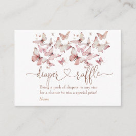 Pink Butterfly Girl Dusche Windelwanne Windelwanne Begleitkarte