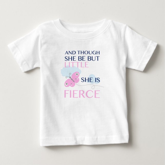 Pink Butterfly - Sie ist France Baby T-shirt (Vorderseite)