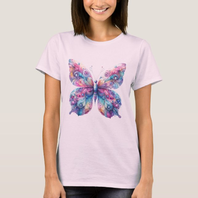 Pink Butterfly Splendor T - Shirt (Vorderseite)