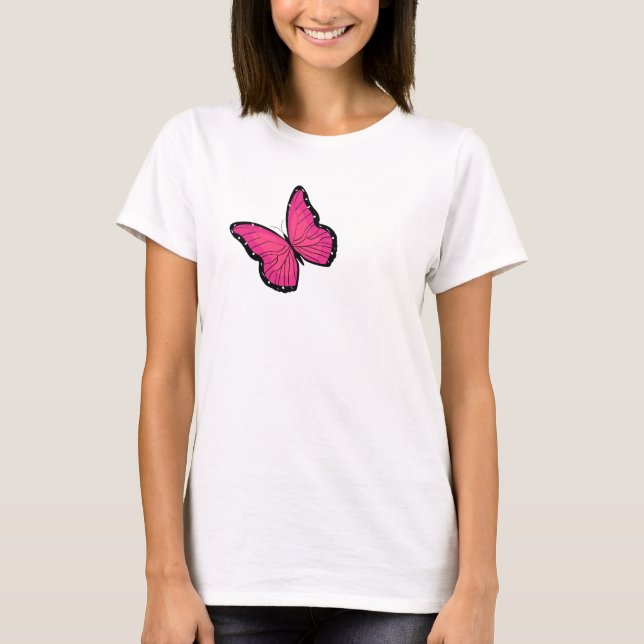 PINK BUTTERFLY T-Shirt (Vorderseite)