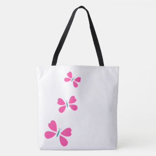 Pink Butterfly Tasche