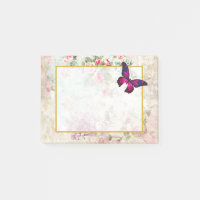 Pink Butterfly und Shabby Vintage Rose