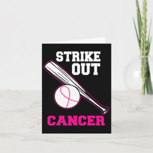 Pink Bysebyll Strip out Cool Breast Cancer Awaren Karte