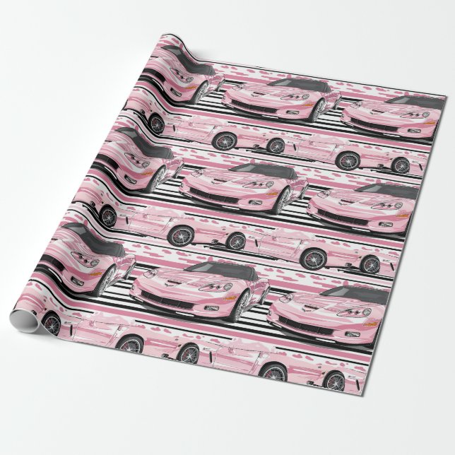Pink c7 Corvette Packpapier (Ungerollt)