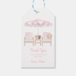 Pink Cabana Bachelorette Wochenende | Danke, Gesch Geschenkanhänger