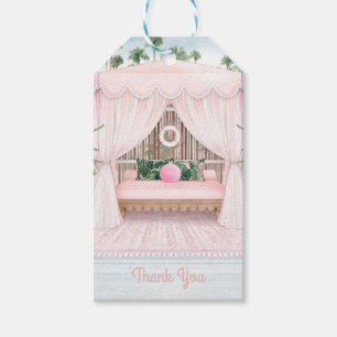 Pink Cabana Bachelorette Wochenende Danke, Gesch Geschenkanhänger