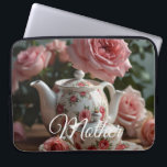 Pink Cabbage Rose Tea  Laptopschutzhülle<br><div class="desc">Keep your gadgets organized and protected with this durable,  stylish,  and customizable electronics bag,  designed for travel,  work,  and everyday use with ample storage for cables,  chargers,  and accessories.</div>