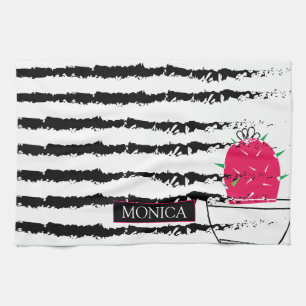 Pink Cactus pattern Geschirrtuch