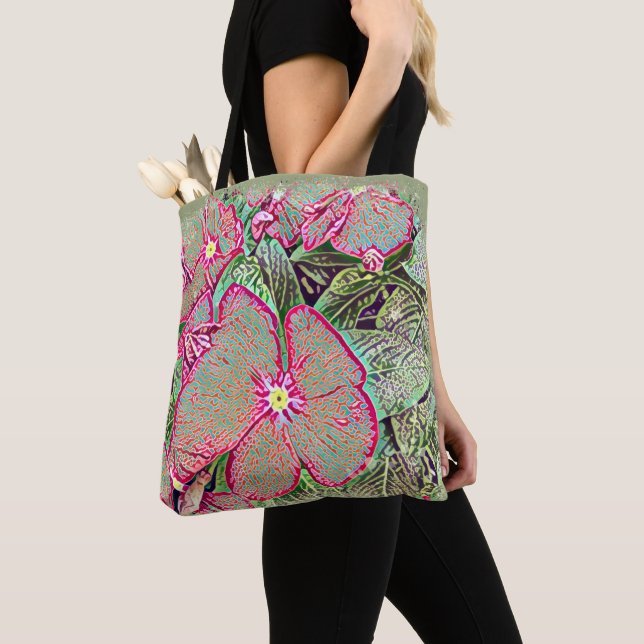Pink Caladium Leaf and Abstract Botanical  Tasche (Von Nahem)