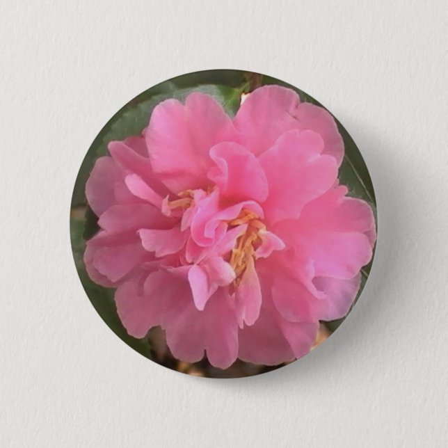Pink Camellia Button (Vorderseite)