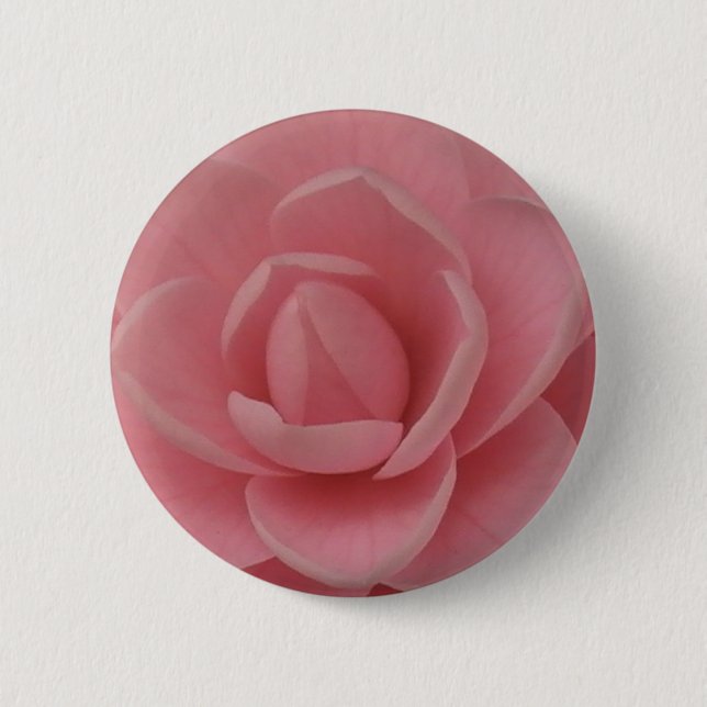 Pink Camellia Button (Vorderseite)