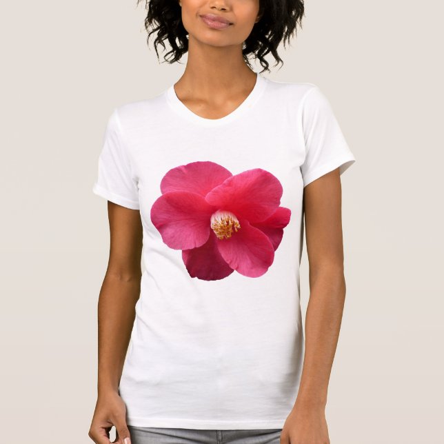 Pink Camellia T-Shirt (Vorderseite)