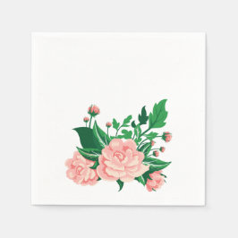 Pink Camellias Serviette