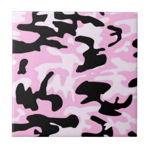 Pink Camo Tarouflage Pattern Fliese