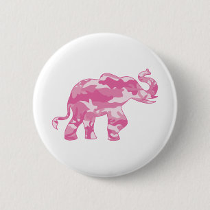 Pink-Camoflauge-Elefant Button