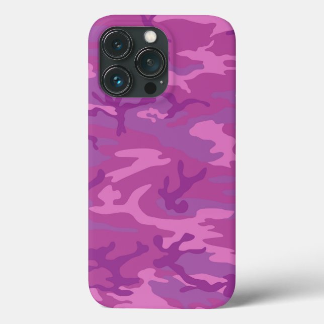 Pink Camouflage Camouflage Muster Art Phone Case (Rückseite)