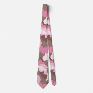 Pink Camouflage Camouflage-Muster Krawatte