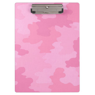 Pink Camouflage Clipboard Klemmbrett